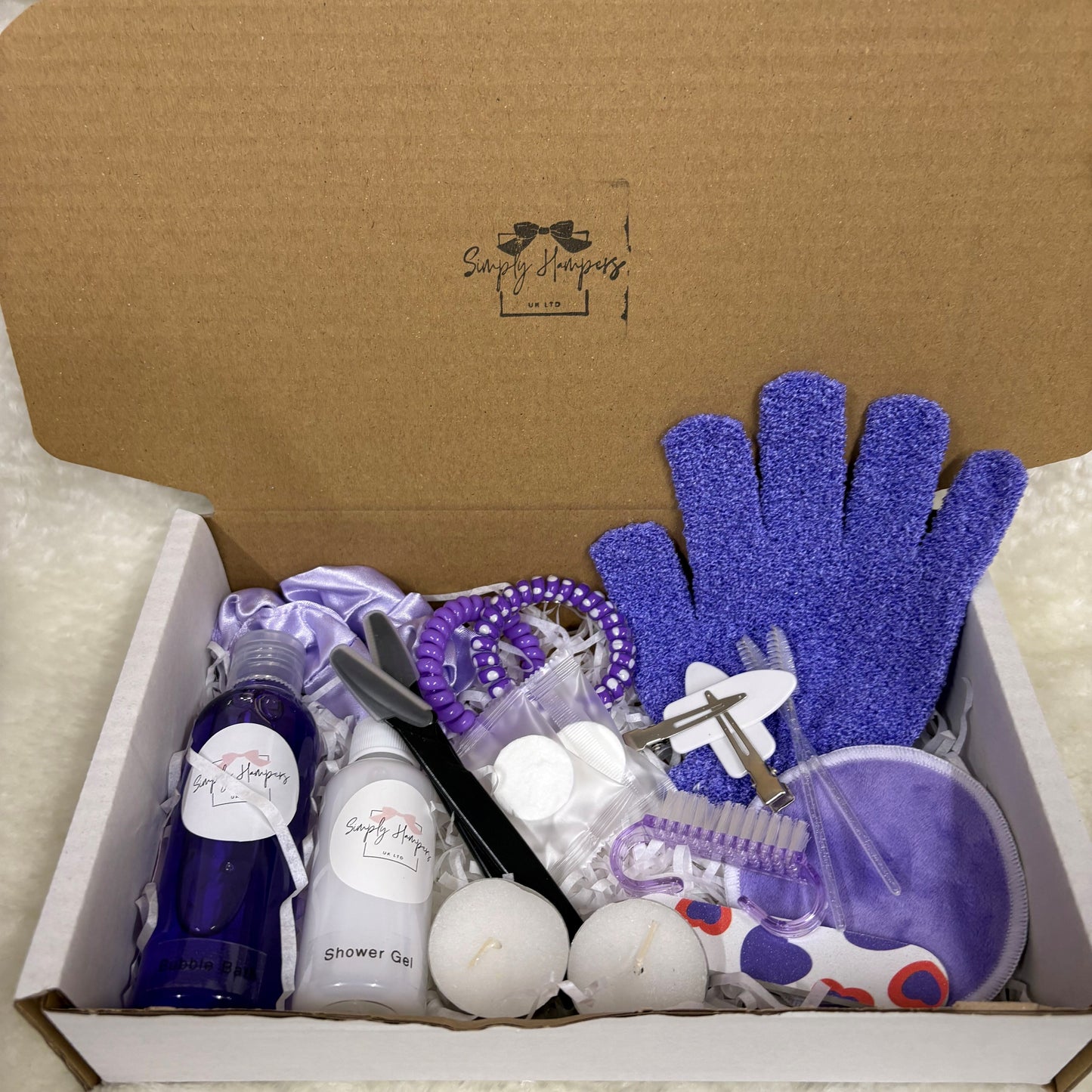 Purple Bath-Time Hamper